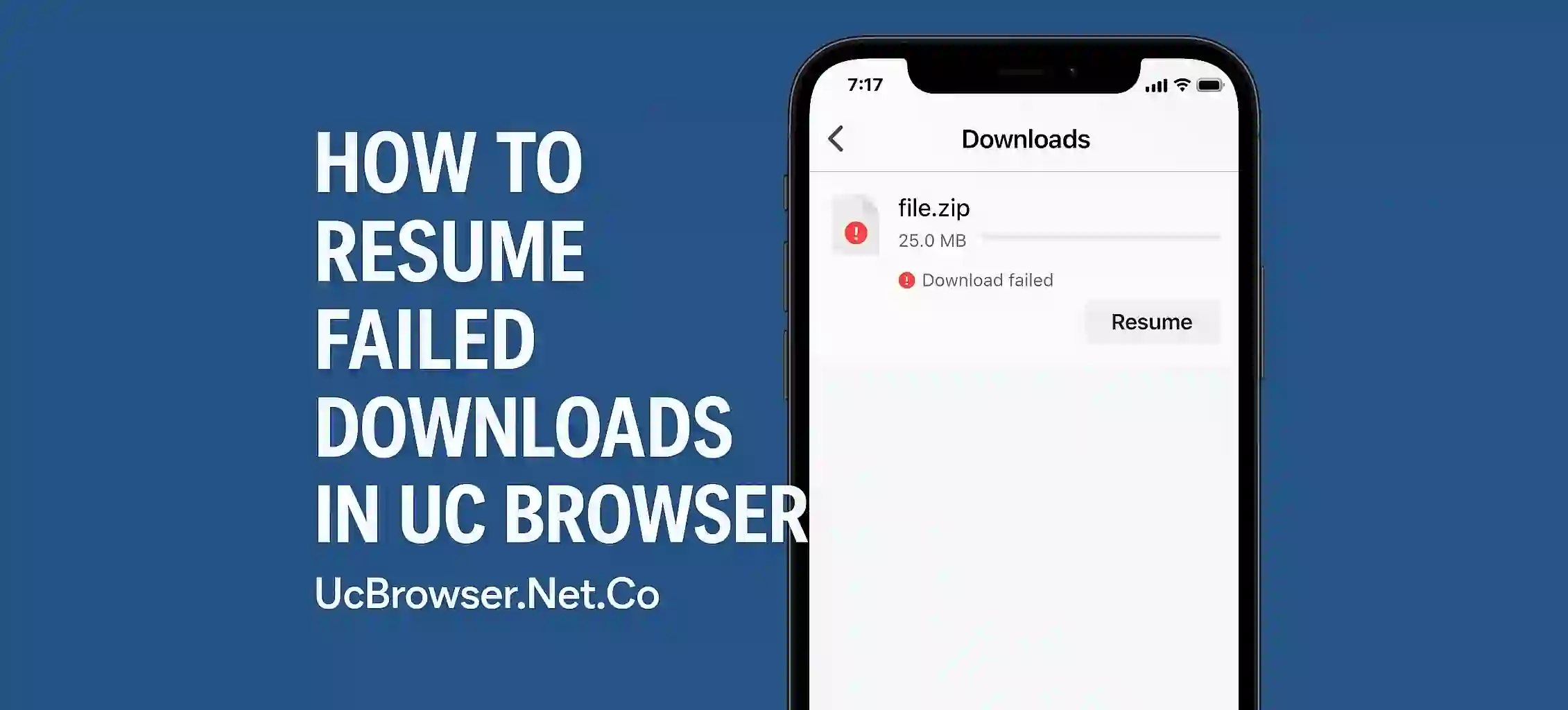 How to Resume Failed Downloads in UC Browser (1)